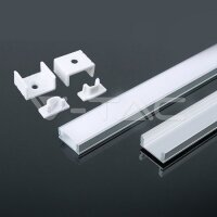Led Strip Mounting Kit With Diffuser  2000* 17.4*7MM Milky
