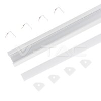 Led Strip Mounting Kit With Diffuser  2000* 19*19MM Milky