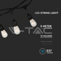 LED STRING LIGHT WITH EURO PLUG AND WP SOCKET ( 5 METER -10 BULBS )