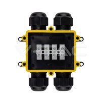BLACK 4 PIN WATER PROOF TERMINAL BLOCK-CABLE...