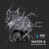 BLACK 4 PIN WATER PROOF TERMINAL BLOCK-CABLE DIAMETER(8-12MM)-IP68