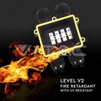 BLACK 4 PIN WATER PROOF TERMINAL BLOCK-CABLE DIAMETER(8-12MM)-IP68