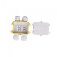 WHITE 4 PIN WATER PROOF TERMINAL BLOCK-CABLE...