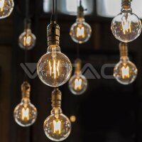 6W G125 LED FILAMENT BULB(CLEAR COVER) 6400K E27