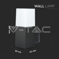 GU10 GARDEN WALL LAMP ALUMINUM BODY  SQUARE IP54