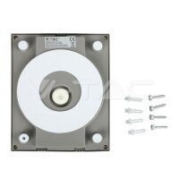 12W LED WALL LIGHT 6400K GREY BODY IP65