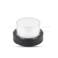 12W LED WALL LIGHT 3000K,BLACK -ROUND