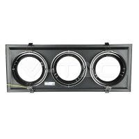 3xAR111 FITTING BLACK BODY RELEF SOCKET FOR GU10 NOT INCLUDED