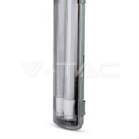 WATERPROOF LAMP PC 2X1200MM 2X18W LED TUBES INCLUDED  6400K IP65