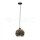 LED PENDANT LIGHT HOLDER E27 WITH 3D GLASS LAMPSHADE -250MM