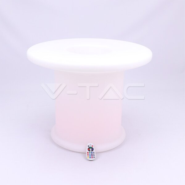 LED COFFEE TABLE WITH RGB-D72*72*56CM