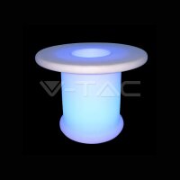 LED COFFEE TABLE WITH RGB-D72*72*56CM