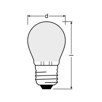 PARATHOM CL P  GL FR 40 non-dim  4W/827 E27