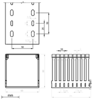 Unex Verdrahtungskanal 80x80 aus U23X
