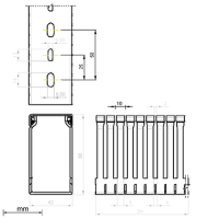 Unex Verdrahtungskanal 80x43 aus U23X