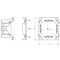 Unex Gerätedose 80mm aus U24X