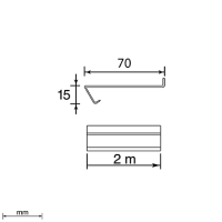 Unex Bodenleiste 70mm aus U23X