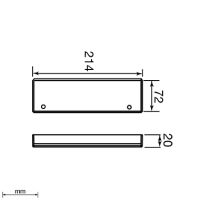 Unex Endstück 70x210 aus U24X