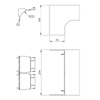 Unex Inneneck 70x210 aus U24X