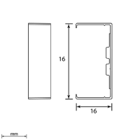 Unex Stoßstellenabdeckung 16x16 aus U24X