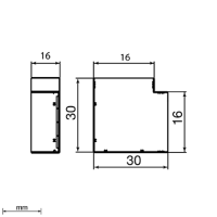 Unex Flachwinkel 16x16 aus U24X
