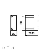 Unex Installationskanal ohne Trennwand 20x30 aus U23X