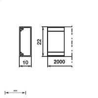 Unex Mini-Kanal ohne Trennwand 10x22 aus U41X/U43X