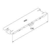 Unex Klammern 190 aus U24X für installationskanal 60x190 aus U23X