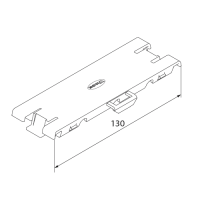 Unex Klammern 130 aus U24X für installationskanal 60x130 aus U23X