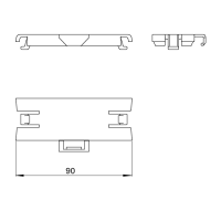 Klammern Unex 90 aus U24X für installationskanal...