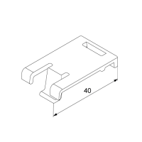 Klammern Unex 40 aus U24X für installationskanal...
