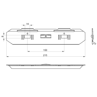 Stoßstellenverbinder Unex 60 mm aus U24X