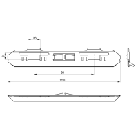 Stoßstellenverbinder Unex 40 mm aus U24X