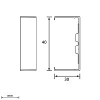 Unex Stoßstellenabdeckung 30x40 aus U24X