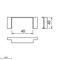 Unex "T"-Stück 40x40 aus U24X