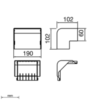 Unex Außeneck 60x190 aus U24X