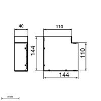 Unex Flachwinkel 40x110 aus U24X