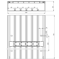 Unex Installationskanal 60x230 aus U23X