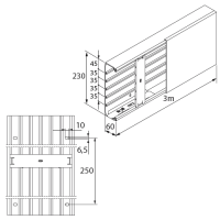 Unex Installationskanal 60x230 aus U23X