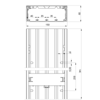 Unex Installationskanal 60x150 aus U23X