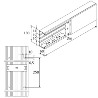 Unex Installationskanal 60x130 aus U23X