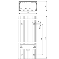 Unex Installationskanal 60x110 aus U23X