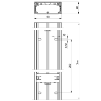 Unex Installationskanal 40x90 aus U23X