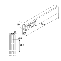Unex Installationskanal 30x40 aus U23X