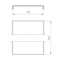 Unex Abdeckung 90 aus U23X