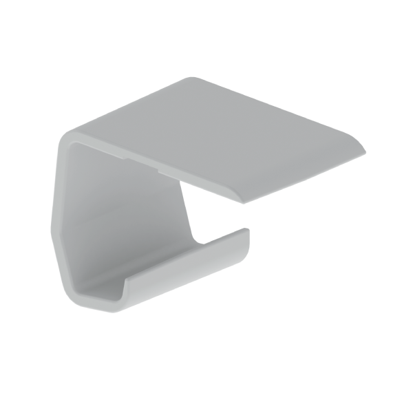 Unex Deckelklemme lichtgrau aus U48X