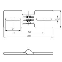 Unex Horizontales Gelenkstück halogenfrei 85 mm...