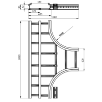 Unex T-Stück 135x600 R600 aus U23X