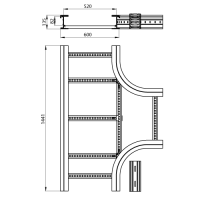 Unex T- UnexAbzweiger halogenfrei 135X600 R300 aus U48X