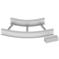 Unex Flachbogen 45° 135x600 R600 aus U23X